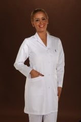 303-A-Gabardin Dar Kesim Doktor Önlükleri