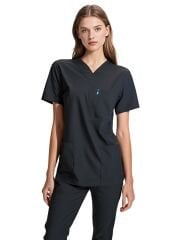 SCRUB LİKRA (ESNEK KUMAŞ) SİYAH ÜST