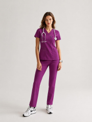 BYZANTIUM PURPLE SCRUBS LUX LİKRA (ESNEK) TAKIM L-20