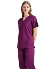 SCRUB LİKRA (ESNEK KUMAŞ) ERGUVAN ÜST