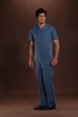 259 T.Cotton Petrol Mavi Takım Doktor Hemşire Forması