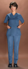 321 Gabardin Petrol Mavi Takım Doktor Hemşire Forması