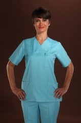 365 Gabardin Turkuaz Takım Doktor Hemşire Forması