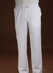 209-İ Gabardin Komple Lastik Erkek Beyaz Pantolon