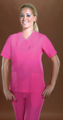 367-T.Cotton Fuşya Takım Doktor Hemşire Forması