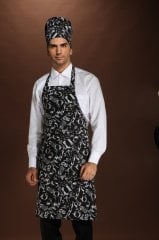 120 GABARDİN TENCERE DESENLİ ASKILI MUTFAK ÖNLÜĞÜ