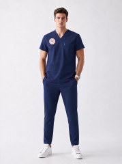 HEMŞİRE FORMASI SCRUBS LİKRALI LACİVERT (PATRIOT BLUE)
