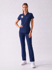 HEMŞİRE FORMASI SCRUBS LİKRALI LACİVERT (PATRIOT BLUE)
