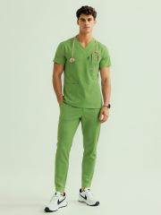 MINT GREEN SCRUBS LUX LİKRA (ESNEK) TAKIM L-62