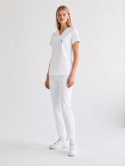 WHITE SCRUBS LUX LİKRA (ESNEK) TAKIM
