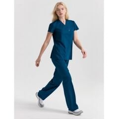 SCRUB LİKRA (ESNEK KUMAŞ) PETROL MAVİ TAKIM L-08