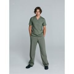 SCRUB LİKRA (ESNEK KUMAŞ) KÜF YEŞİL TAKIM L-28