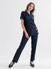 SCRUB LİKRA (ESNEK KUMAŞ) LACİVERT TAKIM L-02