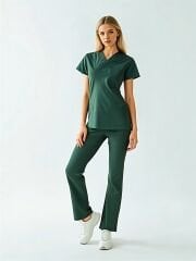 SCRUB LİKRA (ESNEK KUMAŞ) HAKİ YEŞİL TAKIM L-29