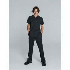 SCRUB LİKRA (ESNEK KUMAŞ) SİYAH TAKIM L-03