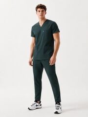 KHAKI SCRUBS LUX LİKRA (ESNEK) TAKIM L-29