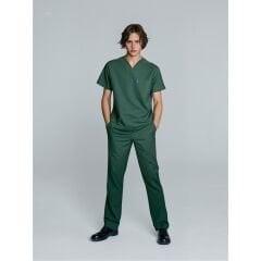 SCRUB LİKRA (ESNEK KUMAŞ) HAKİ YEŞİL TAKIM L-29