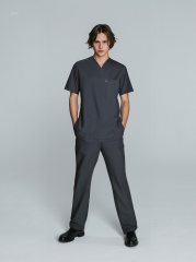 SCRUB LİKRA (ESNEK KUMAŞ) ANTRASIT GRİ TAKIM L-17