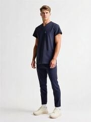 SCRUB LİKRA (ESNEK KUMAŞ) LACİVERT TAKIM L-02