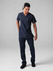 SCRUB LİKRA (ESNEK KUMAŞ) LACİVERT TAKIM L-02