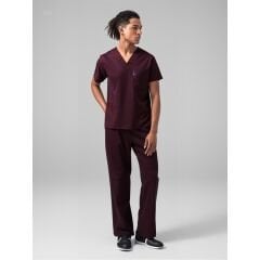 SCRUB LİKRA (ESNEK KUMAŞ) MÜRDÜM TAKIM L-09