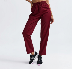 SCRUB LİKRA (ESNEK KUMAŞ) BORDO PANTOLON